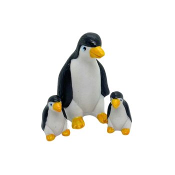 Mini Familia Pinguim Novo Efeite